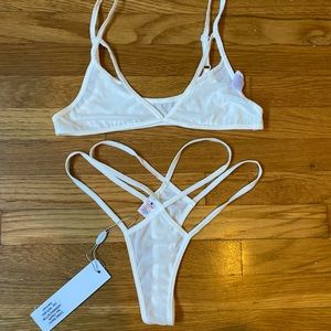 BOUTINE LA mesh bralette set